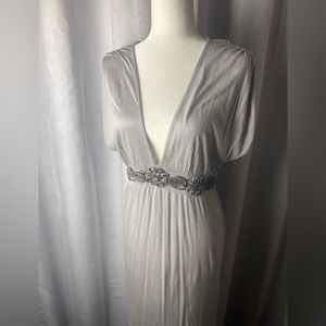MYAN soft silver dress.